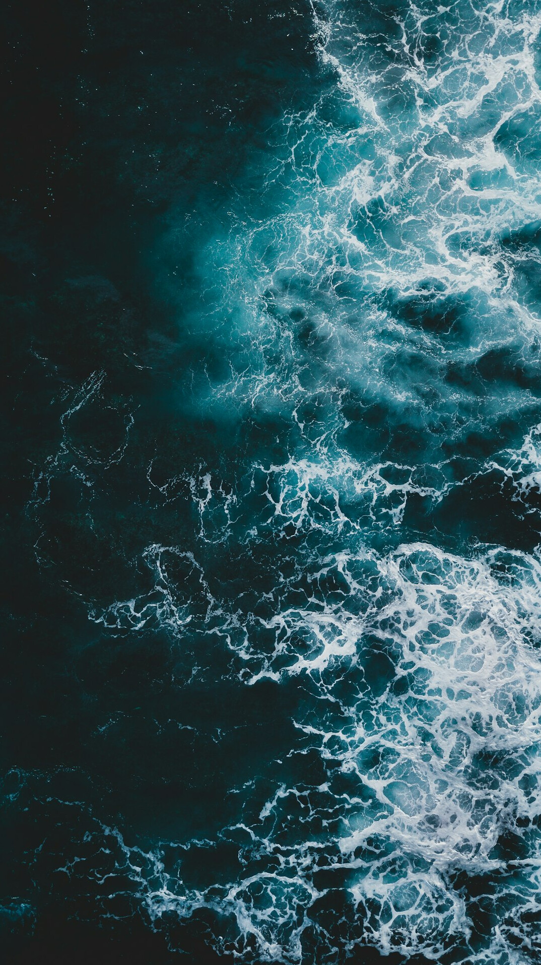 stormy ocean waves